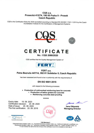 Company’s EN certification