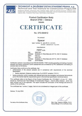 Type S and S ECO steel spacers (in EN)