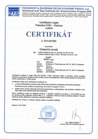 Dystanse stalowe typ S ECO (ENG)