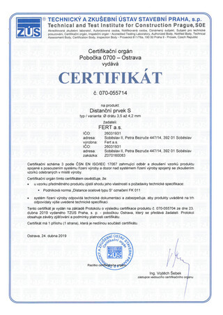 Dystanse stalowe typ S (ENG)