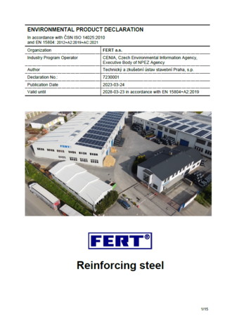 ENVIRONMENTAL PRODUCT DECLARATION