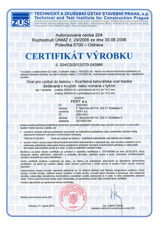 Smooth steel coils and bars